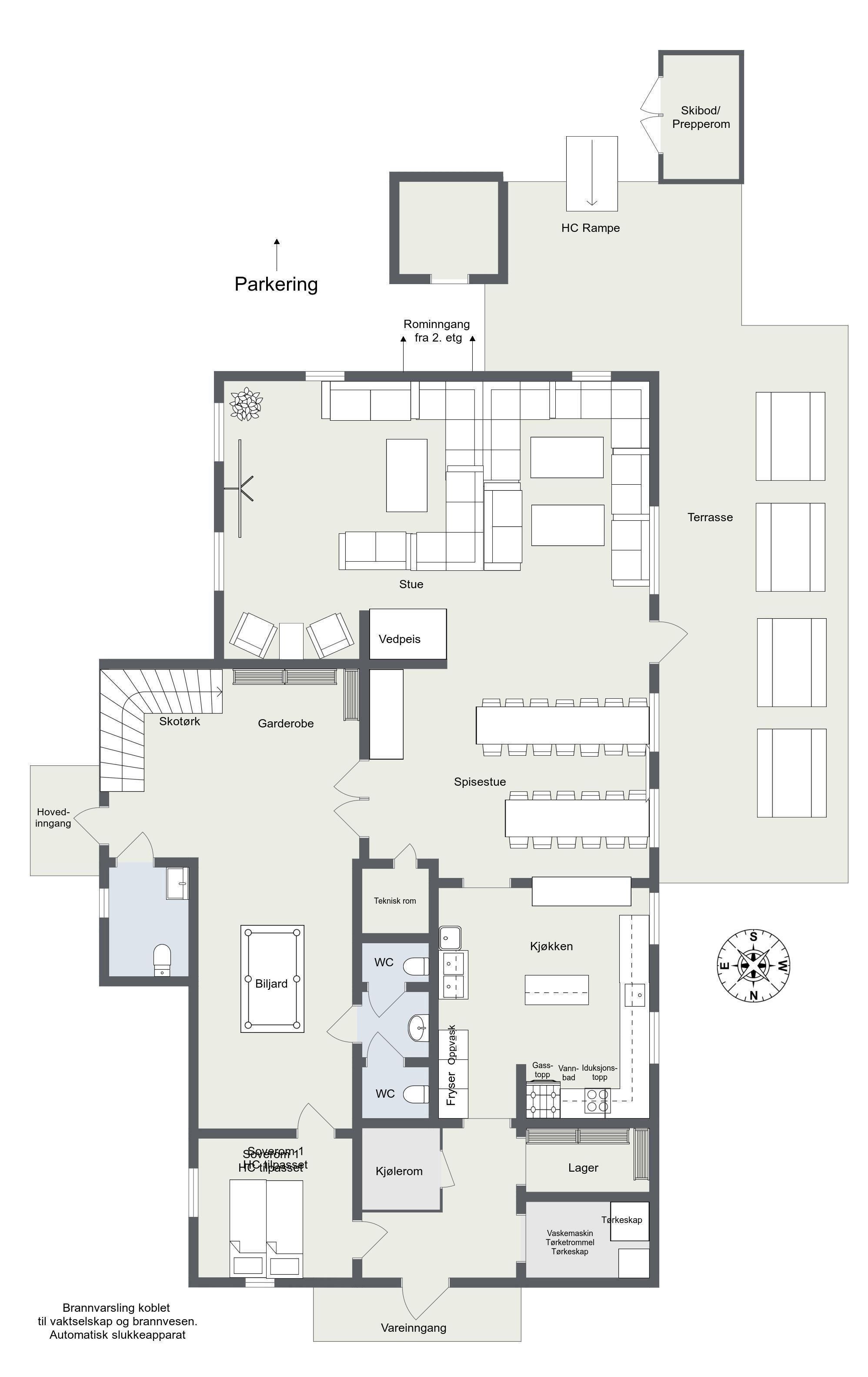 floor plan Låven hafjell