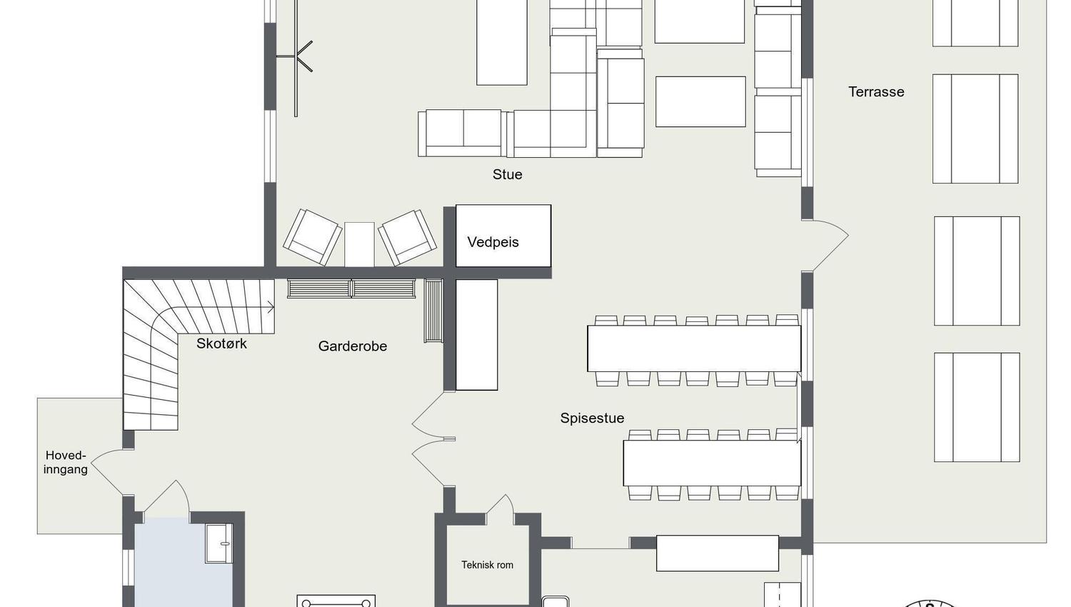floor plan Låven hafjell