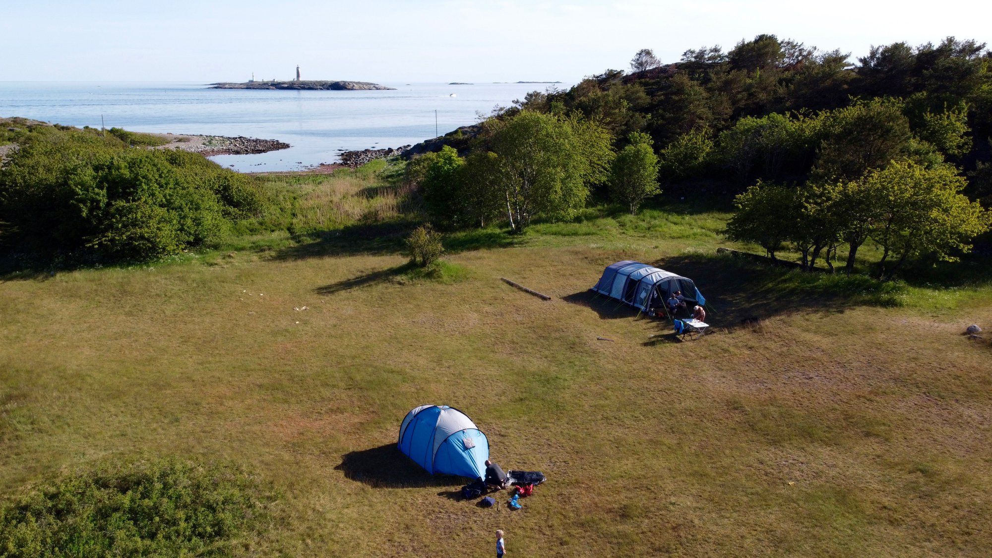 to telt på gravane på Merdø