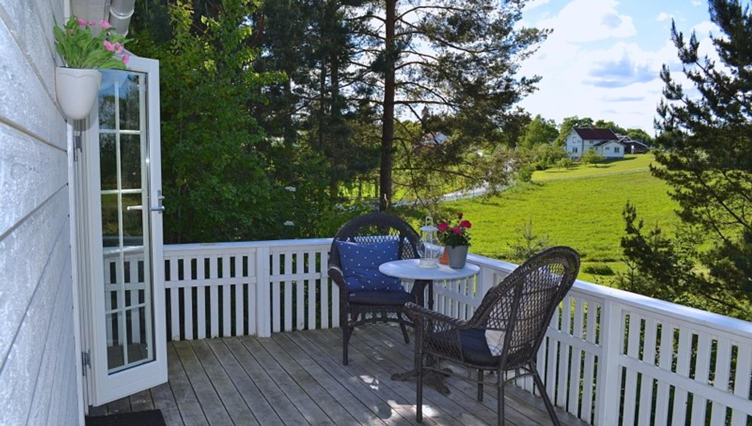 Hytte på Sanner Hotell - Jomfruburet - veranda