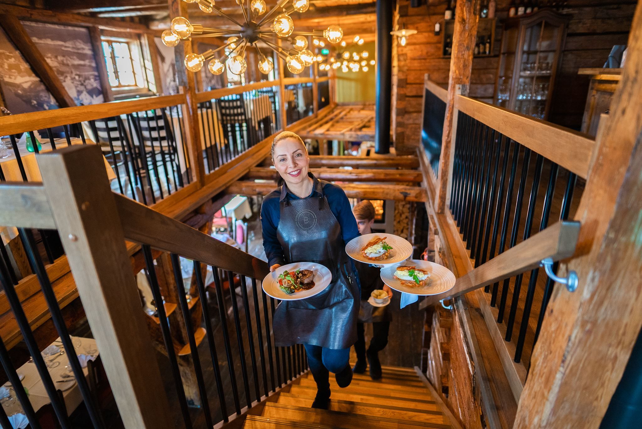 Trappen opp til andre etasje