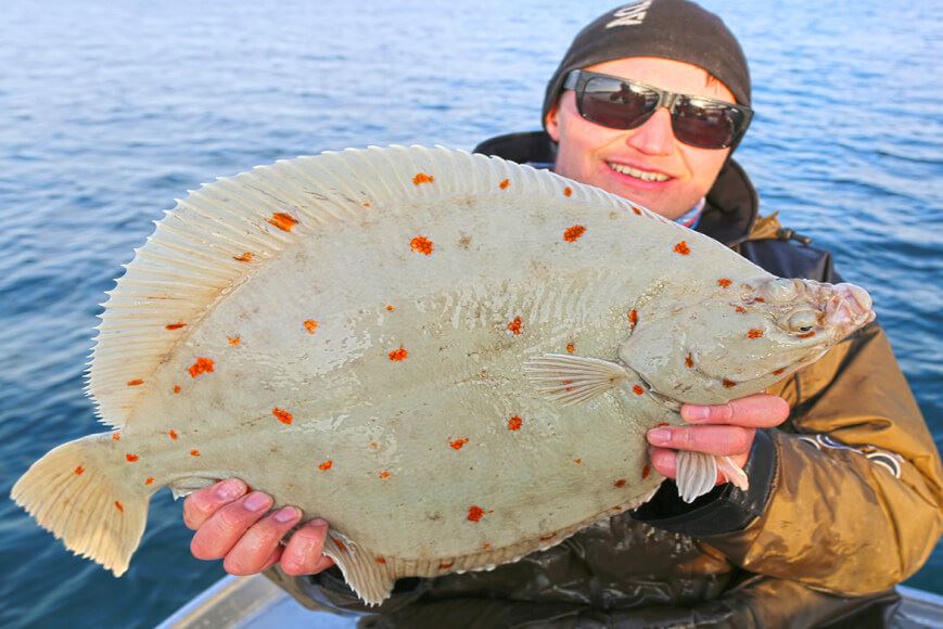 Man holding a fish on a fishing trip with Explore the Arctic
