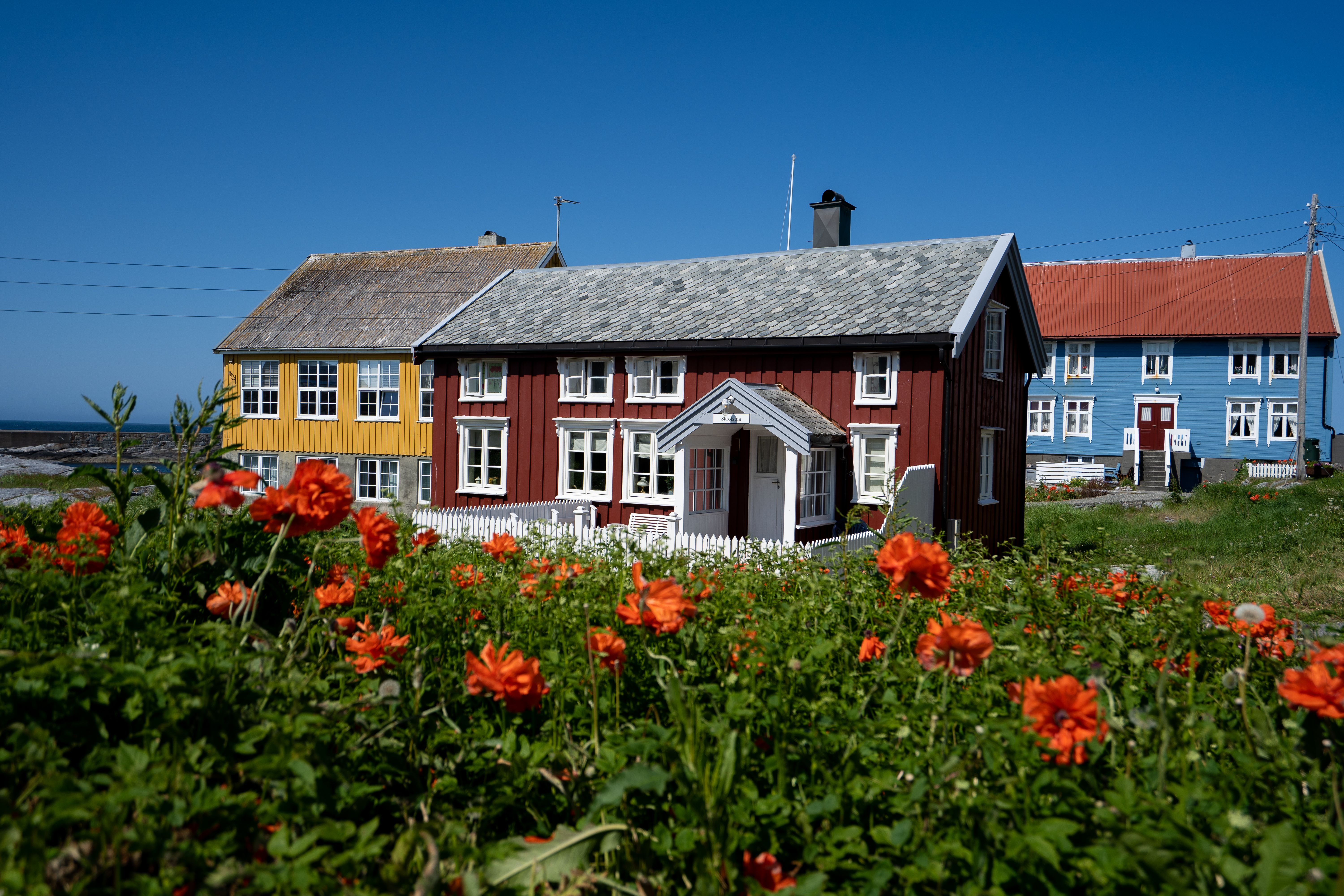 Colorful houses at Grip