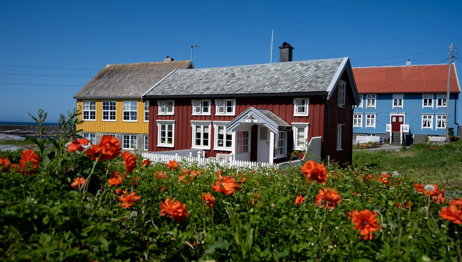 Colorful houses at Grip