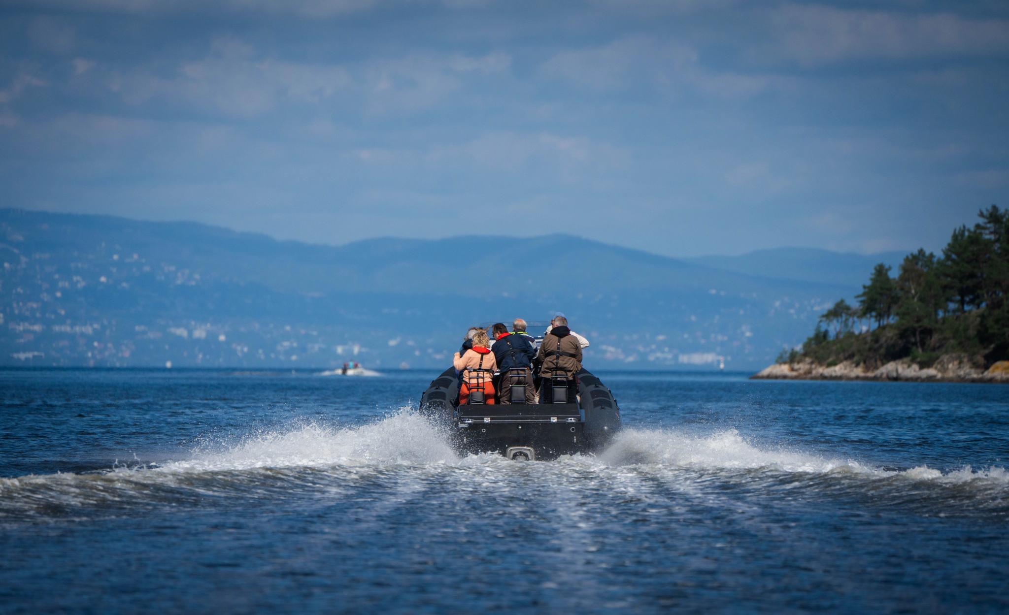 Rib båt i Oslofjorden