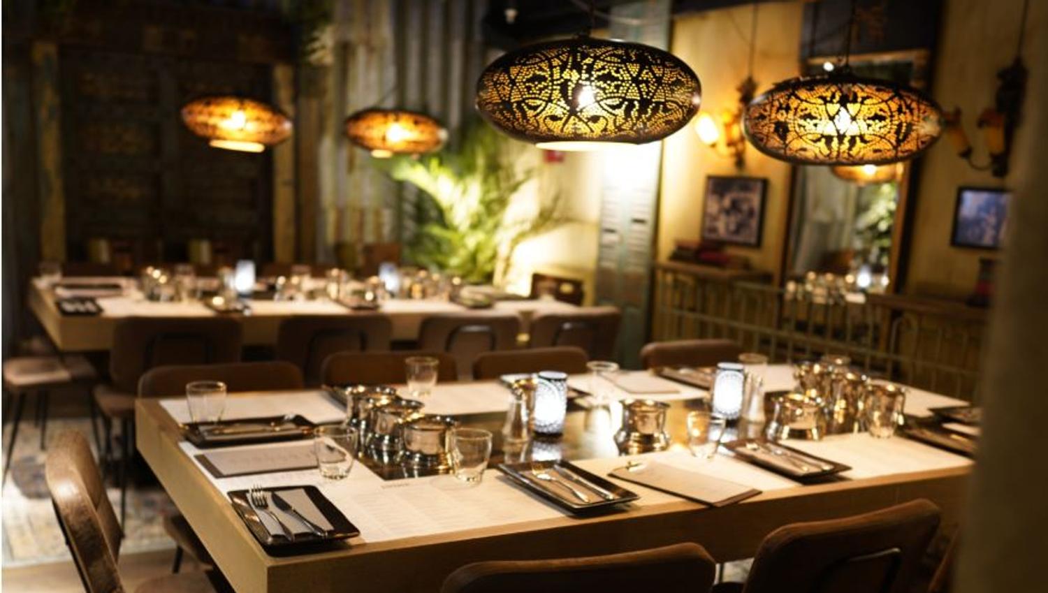 Tables at Indie Restaurant