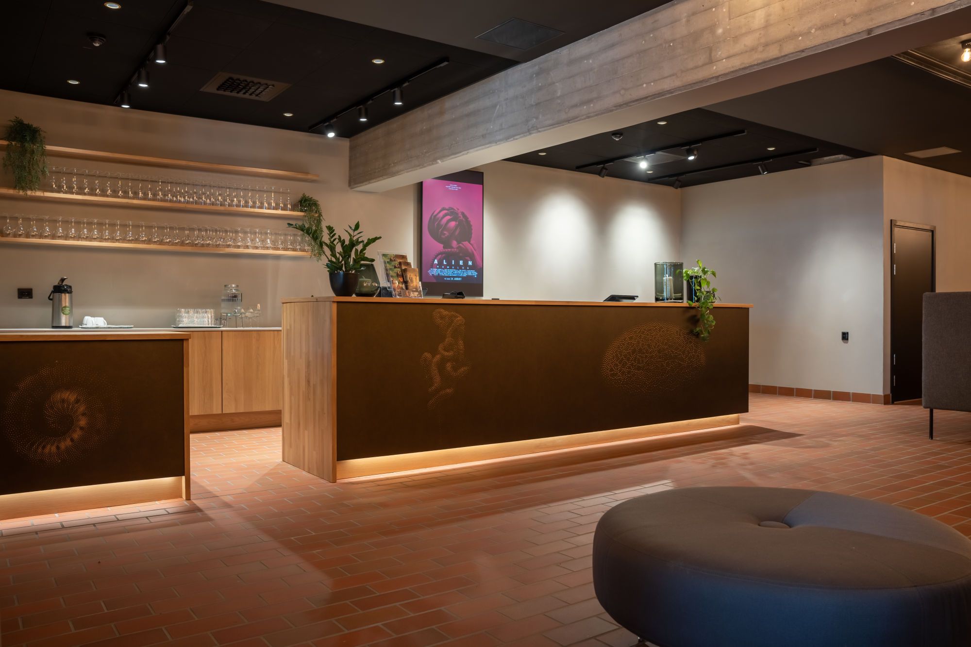 The cinema bar