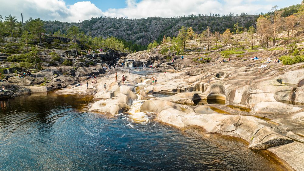 the pot holes in Nissedal