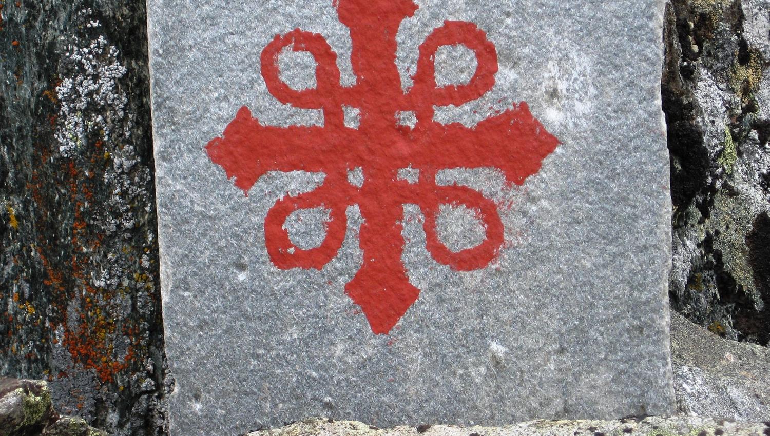 Symbol of the Pilgrim trail