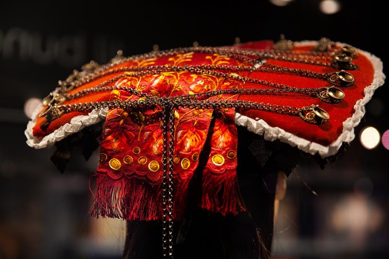 Bunad, brudelad utstilt på Vest-Telemark museum Eidsborg.