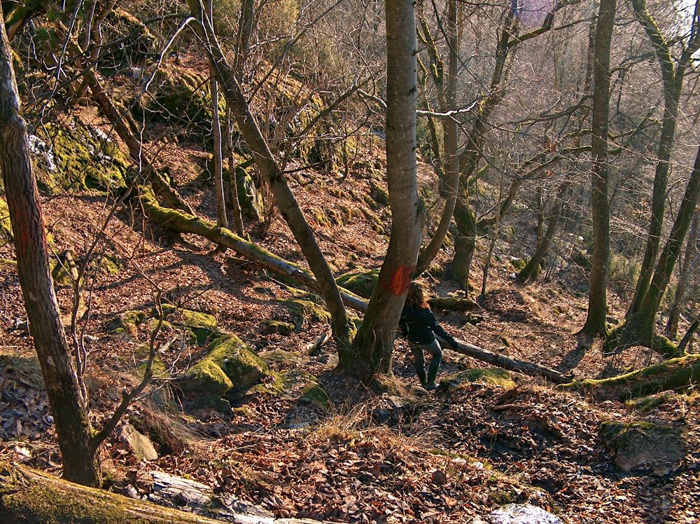 Bratt stigning til Tjovhola