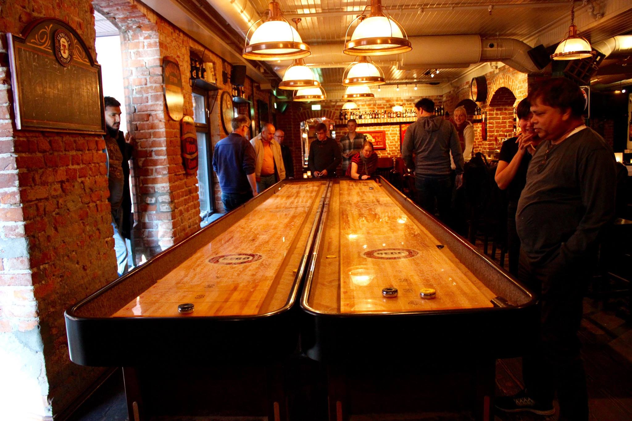 The Shuffleboard game is on!