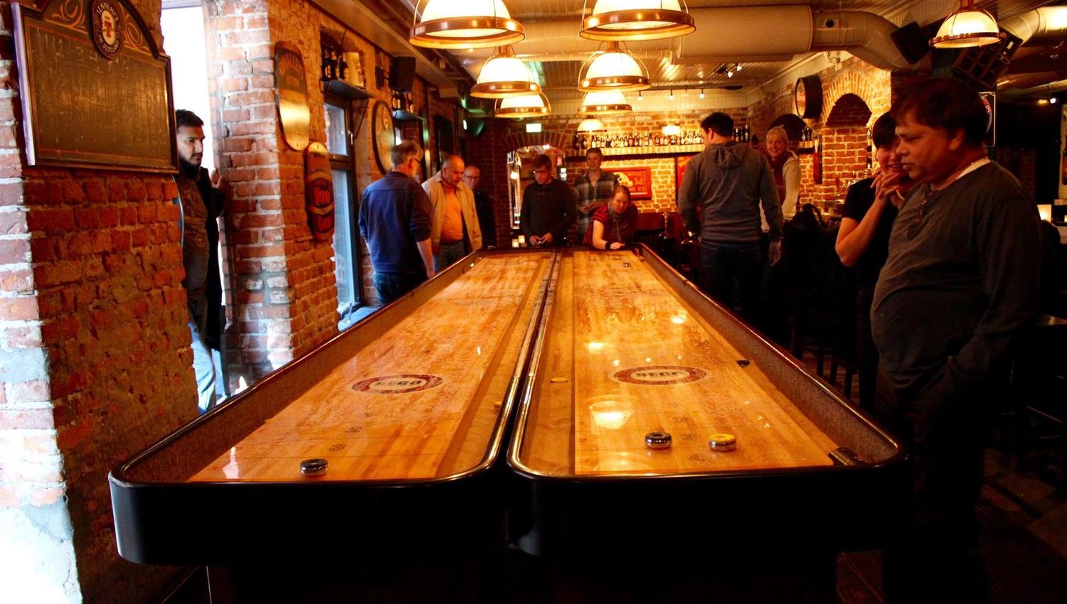 The Shuffleboard game is on!