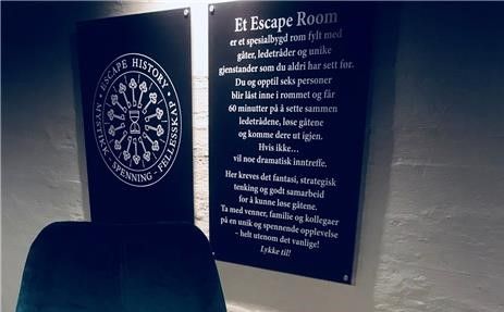 Stemningsbilde fra Escape History, Fredriksten Hotell