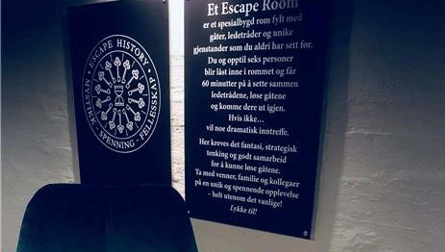 Stemningsbilde fra Escape History, Fredriksten Hotell