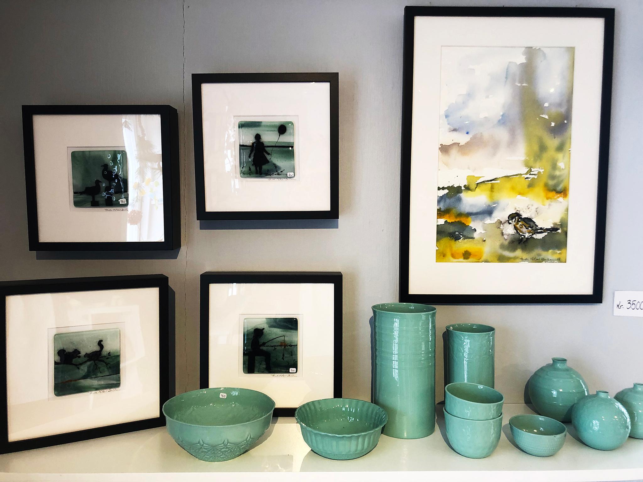 Bilder av kunst/dekor.