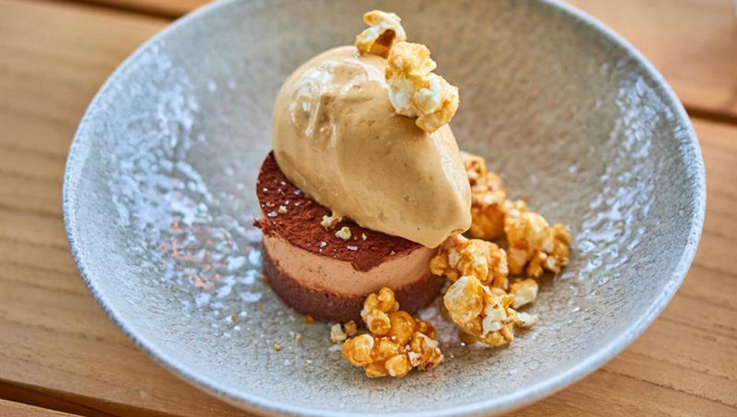 Detalj av dessert