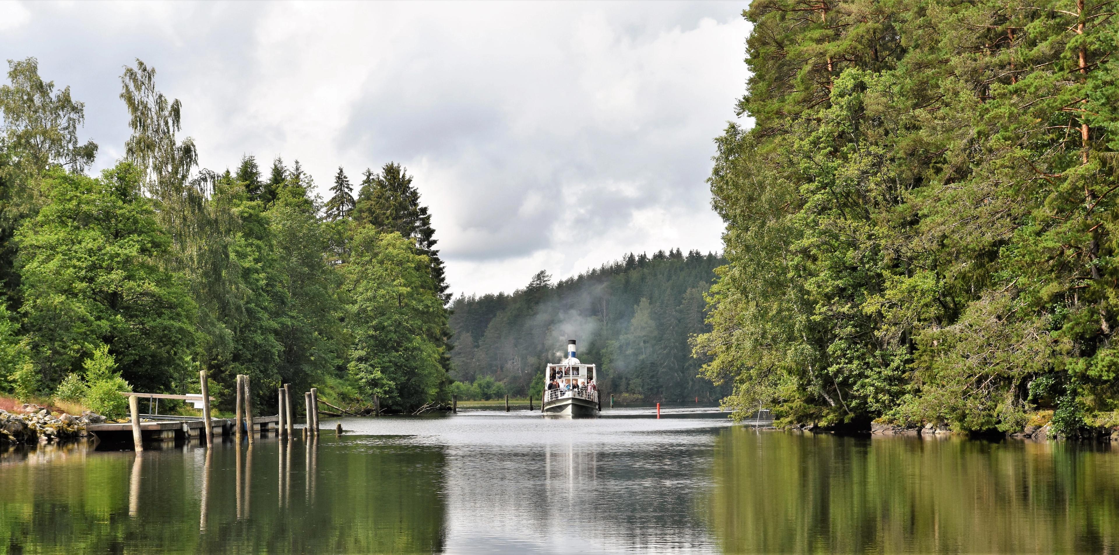 Steam boat in canal