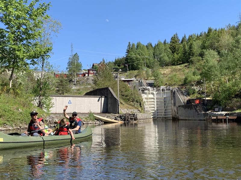 Kanopadling i Haldenkanalen