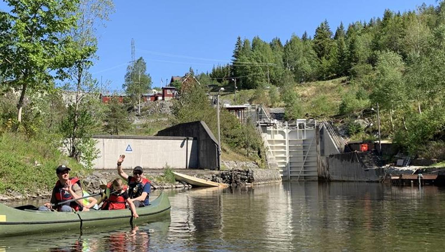 Kanopadling i Haldenkanalen