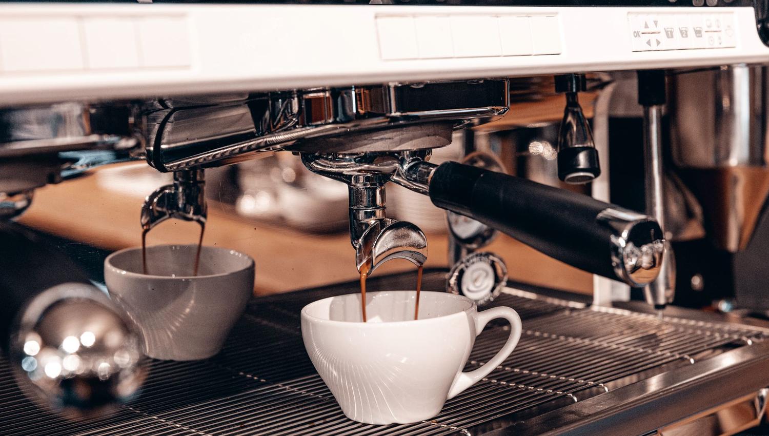 Espressomaskin lager espresso.