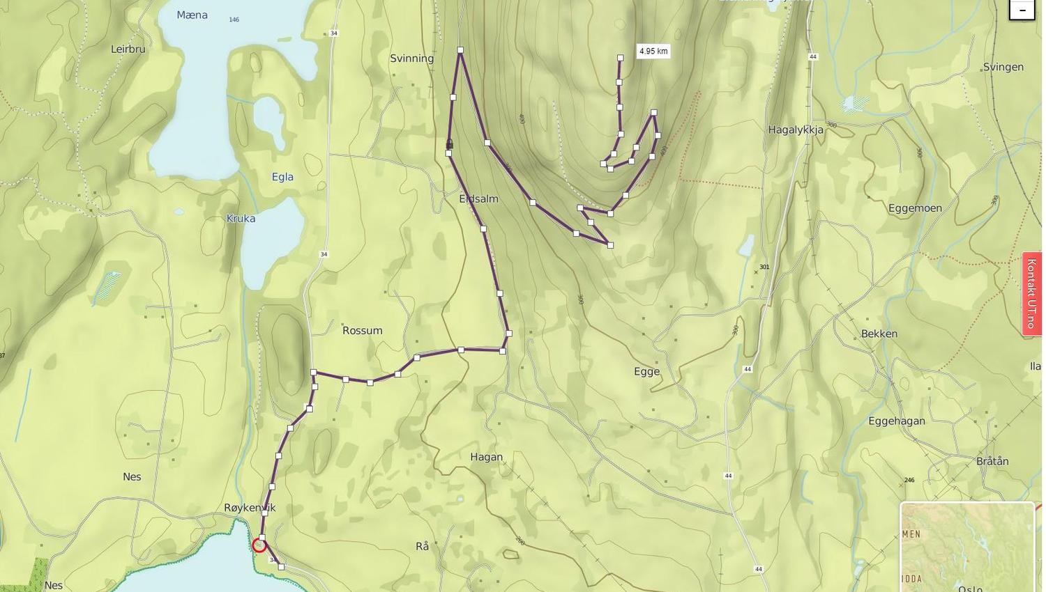 Brandbukampen kart