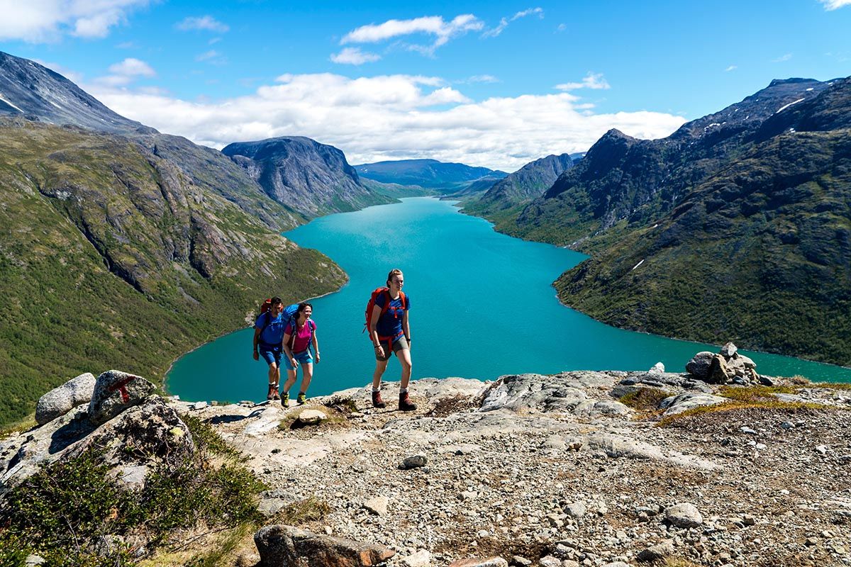 Oppstigning til Bukkeægret i Jotunheimen.
