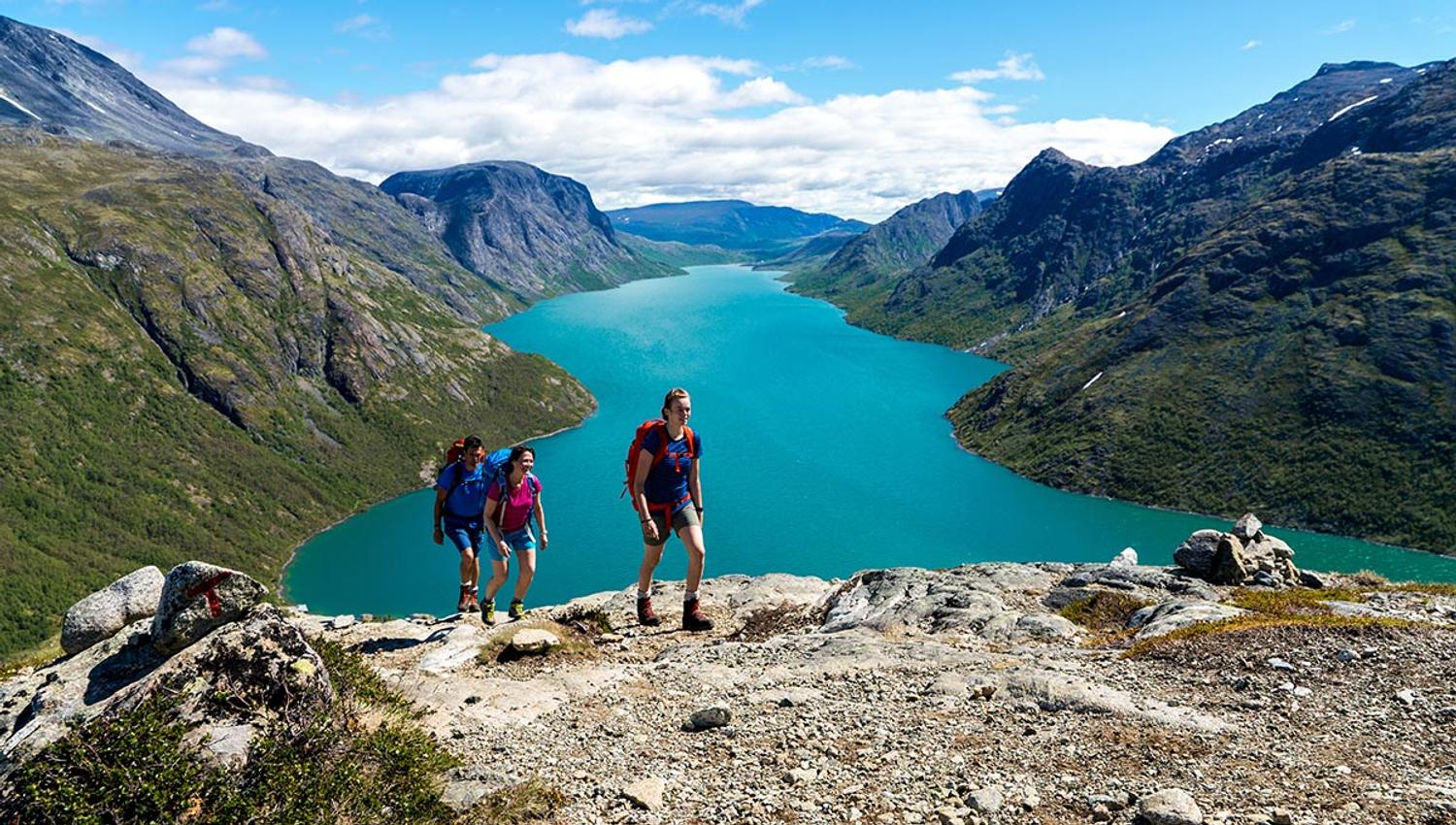 Oppstigning til Bukkeægret i Jotunheimen.