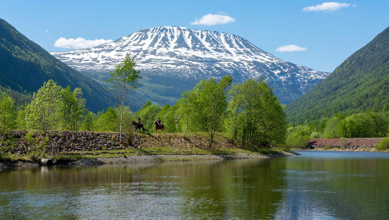 Gaustatoppen sett fra Miland