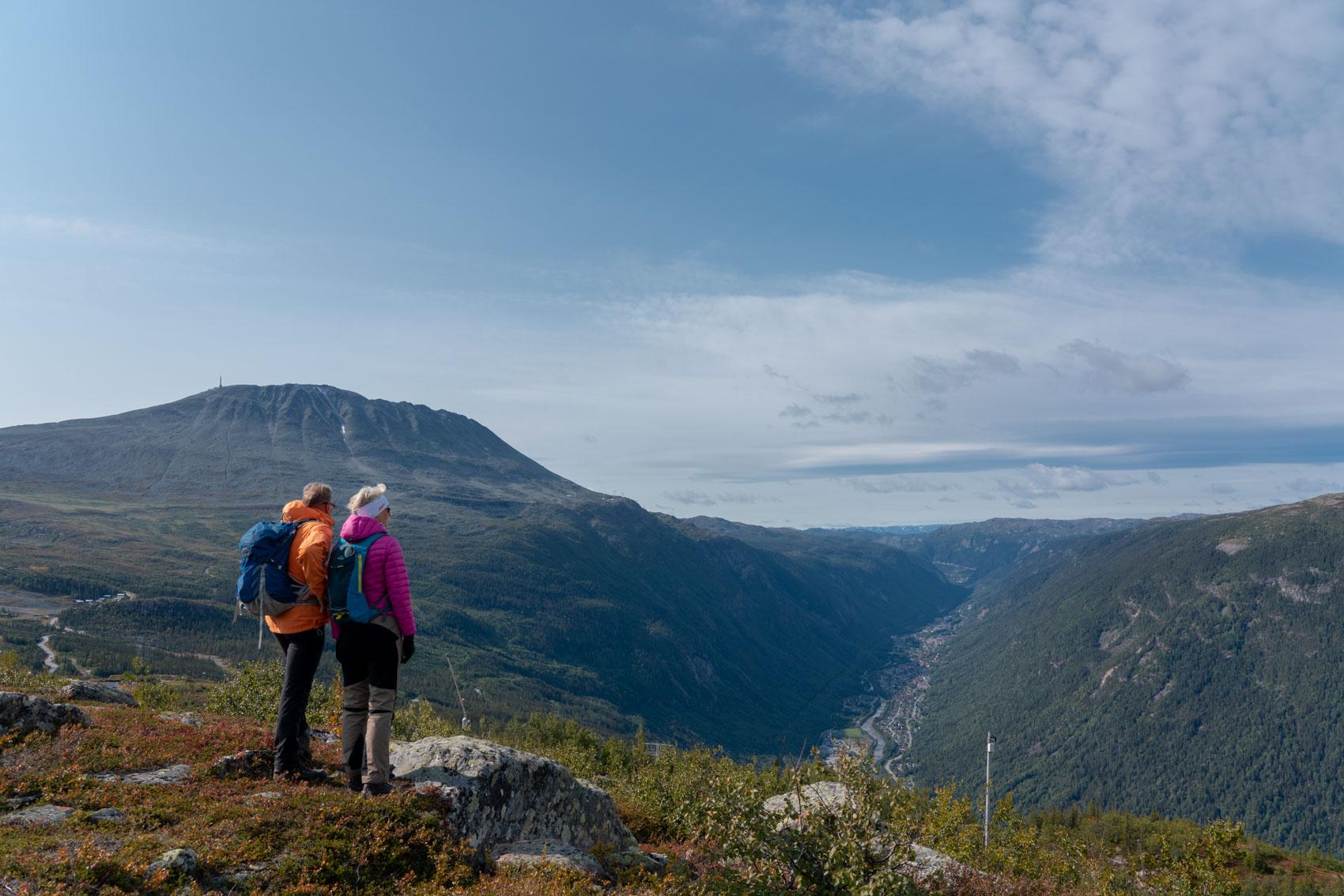Skipsfjell rundt med utsikt over Rjukan