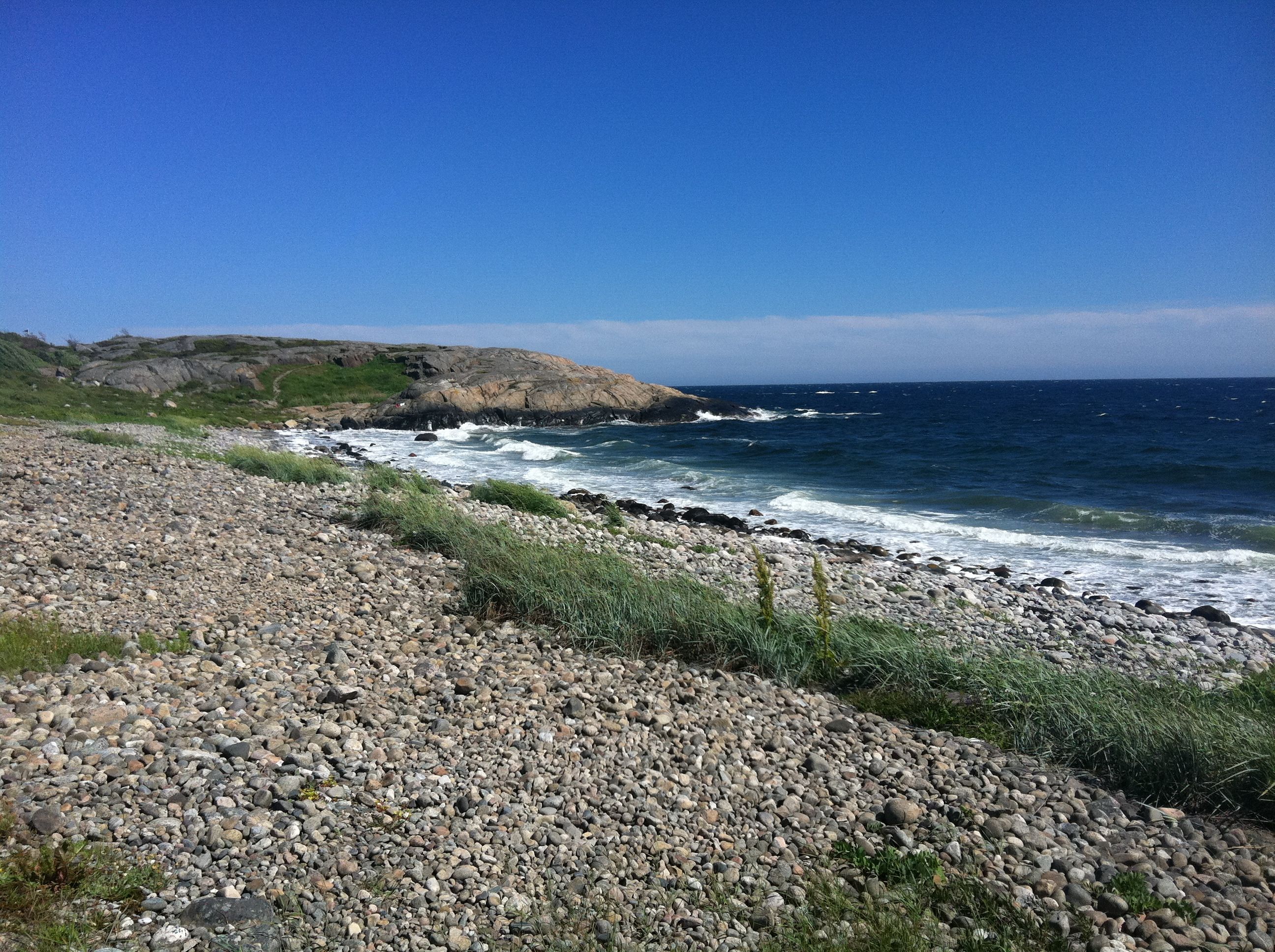 Rullesteinsstranda Spornesstrand, en gåtur fra Arendal Herregaard