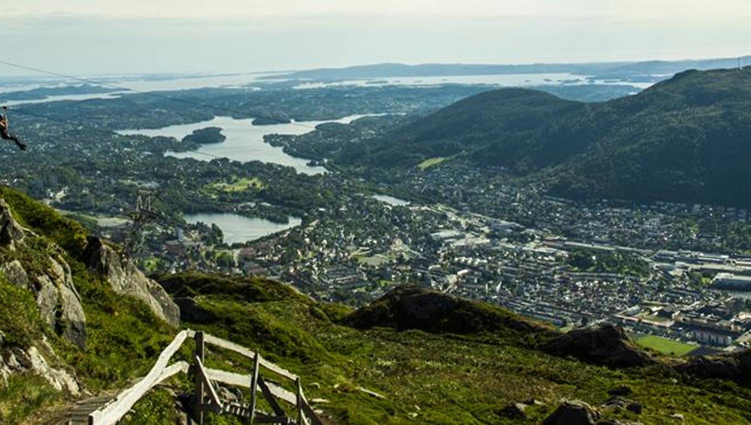 Zipline at Mt. Ulriken