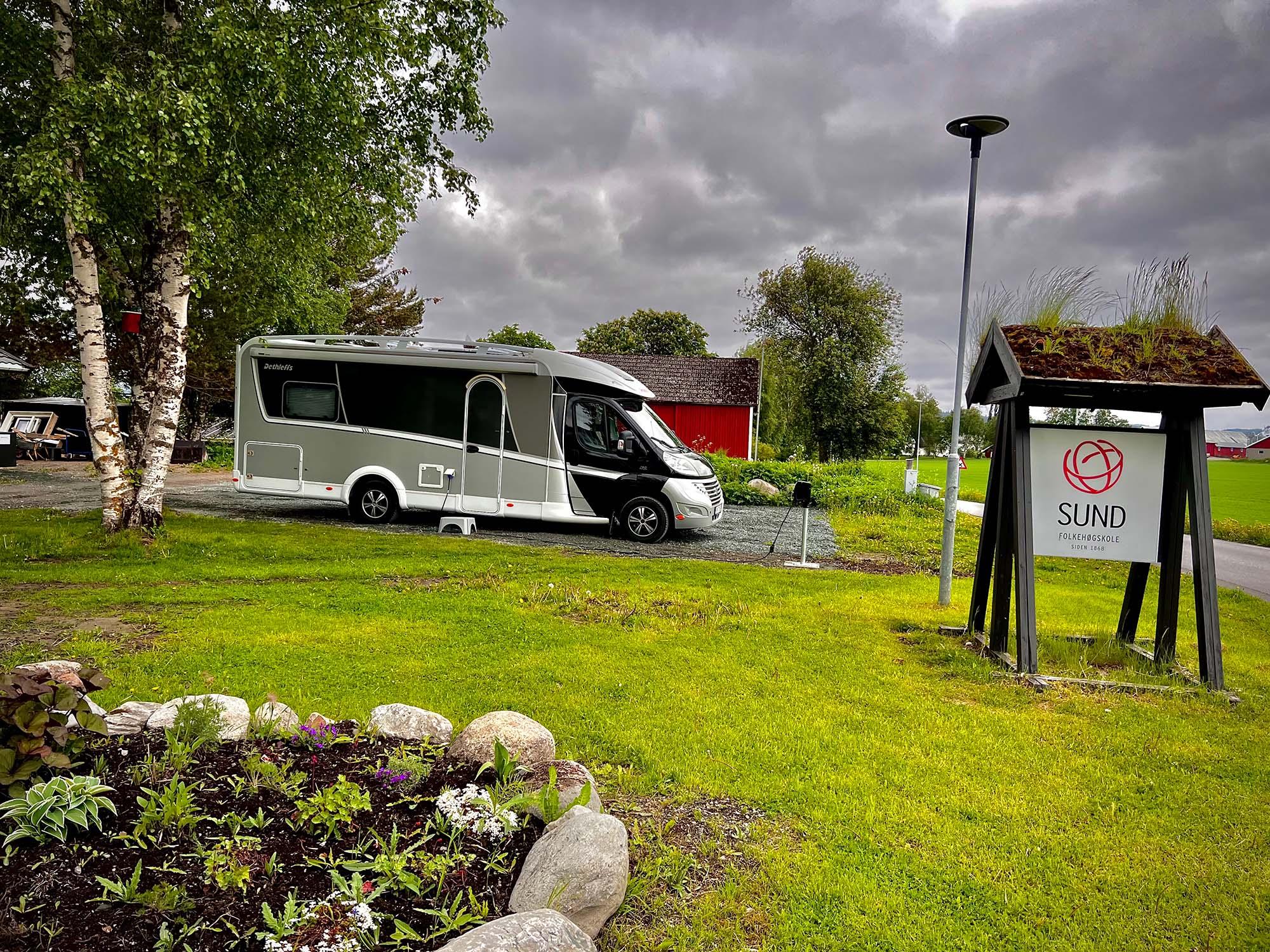 Bobil på Sund Sommerhotell