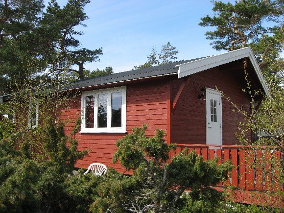 Rød hytte