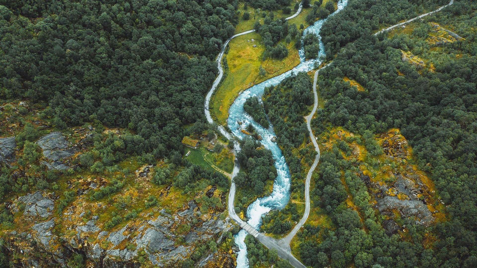 Hiking to Briksdalsbreen Glacier