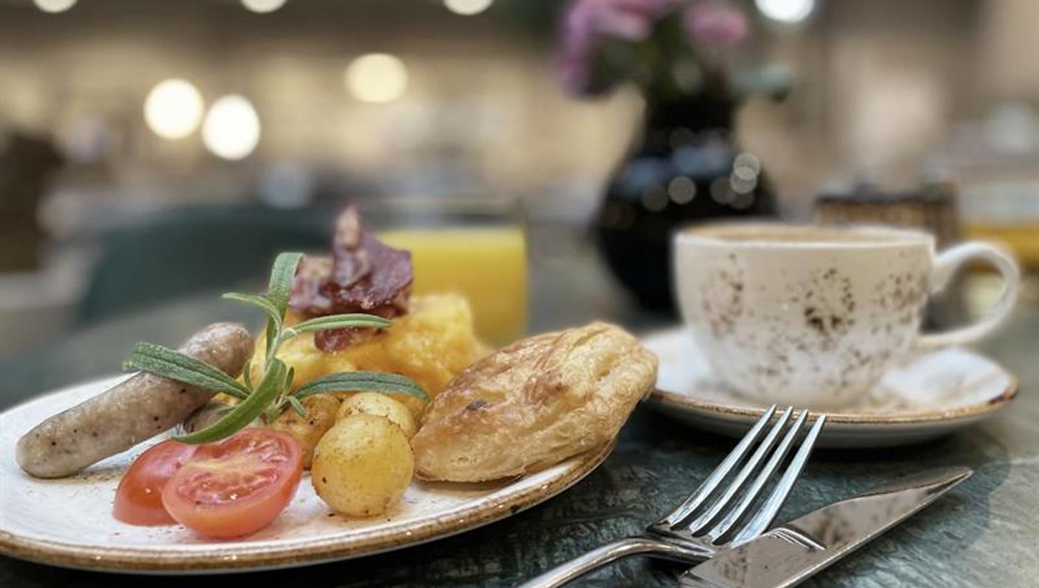 Detail photo of breakfast.