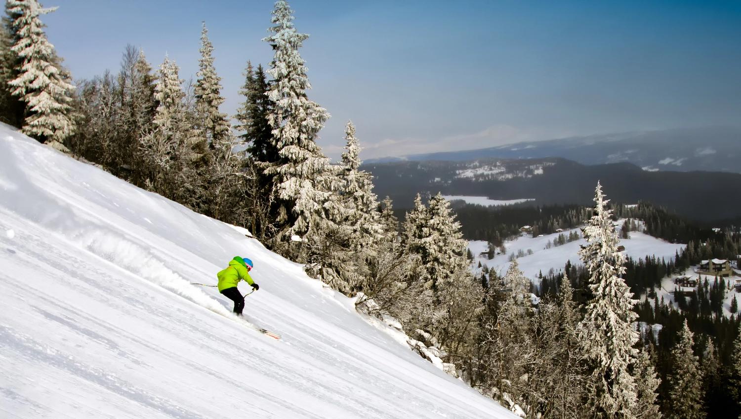 Alpine skiing in Kvitfjell
