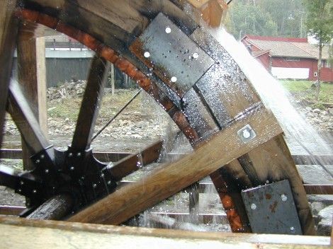 Vannhjulet på Næs Jernverksmuseum