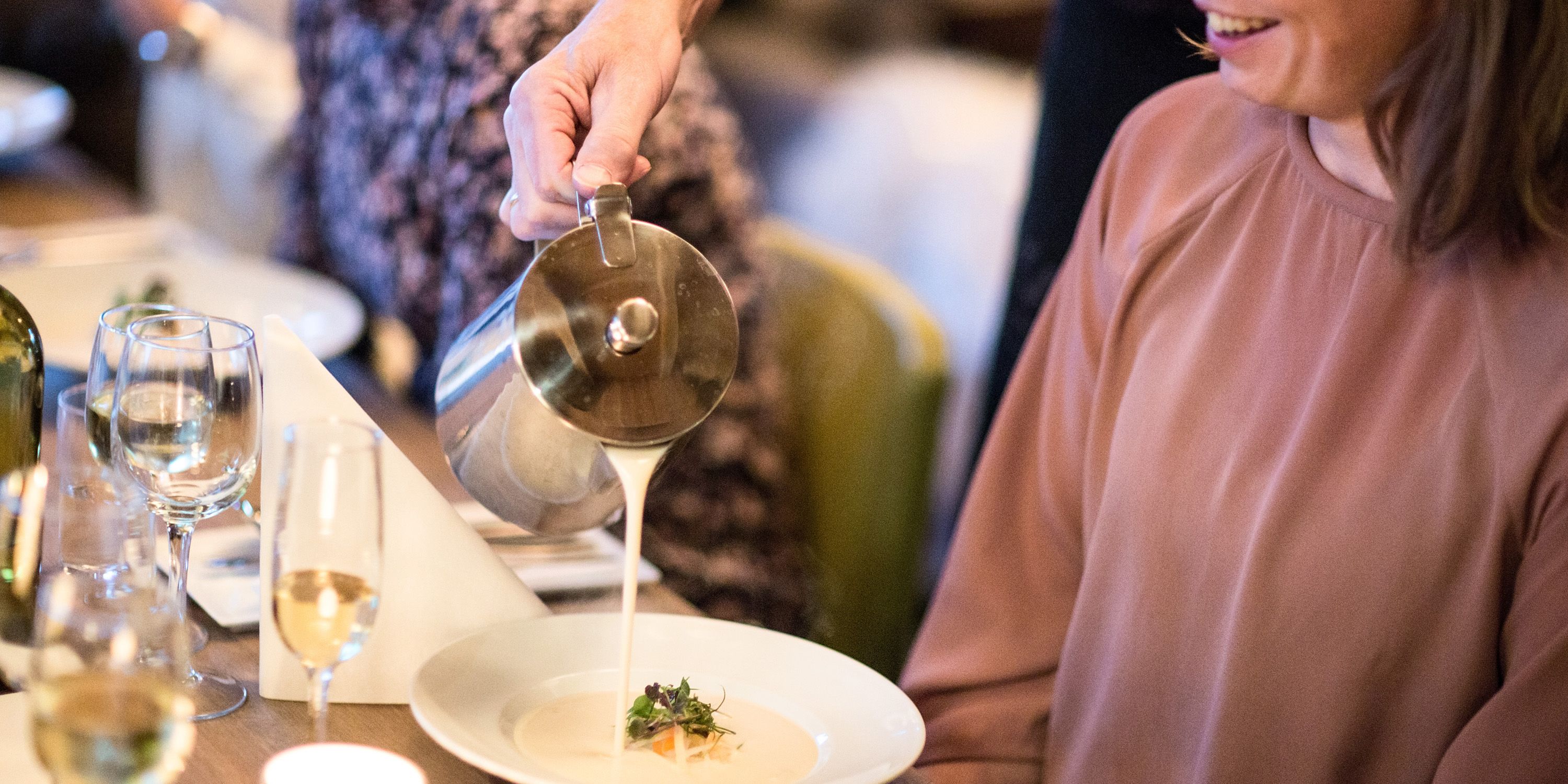 Øyna - in the restaurant