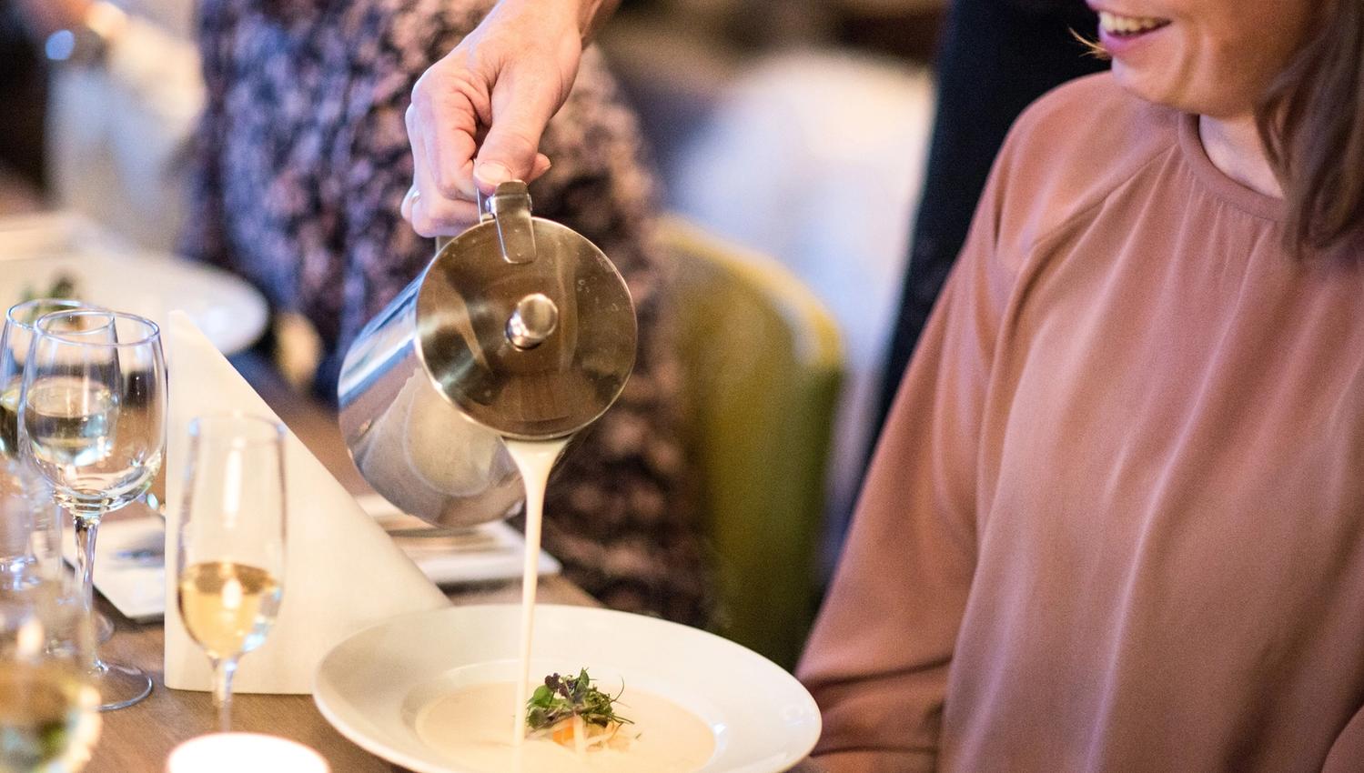 Øyna - in the restaurant