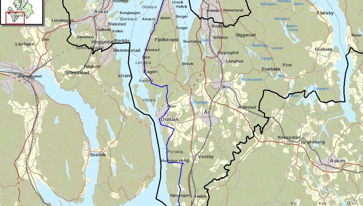 Sykkelrute Nesodden Son