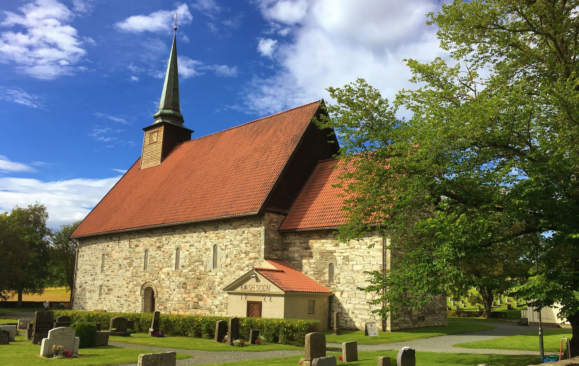 Stiklestad Church - where the famous Battle of Stiklestad took Place in 1030