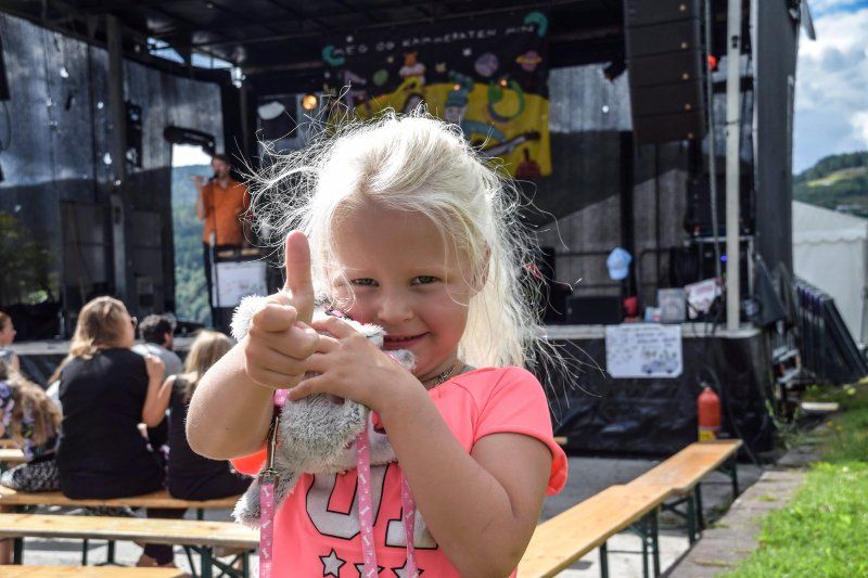 Jente hos Notodden Blues Festival