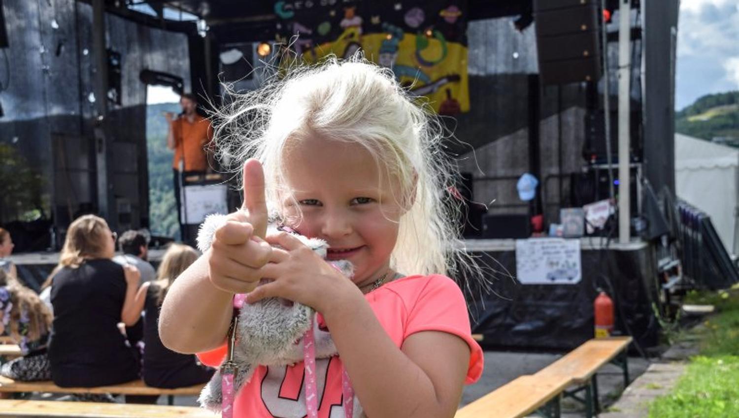 Jente hos Notodden Blues Festival