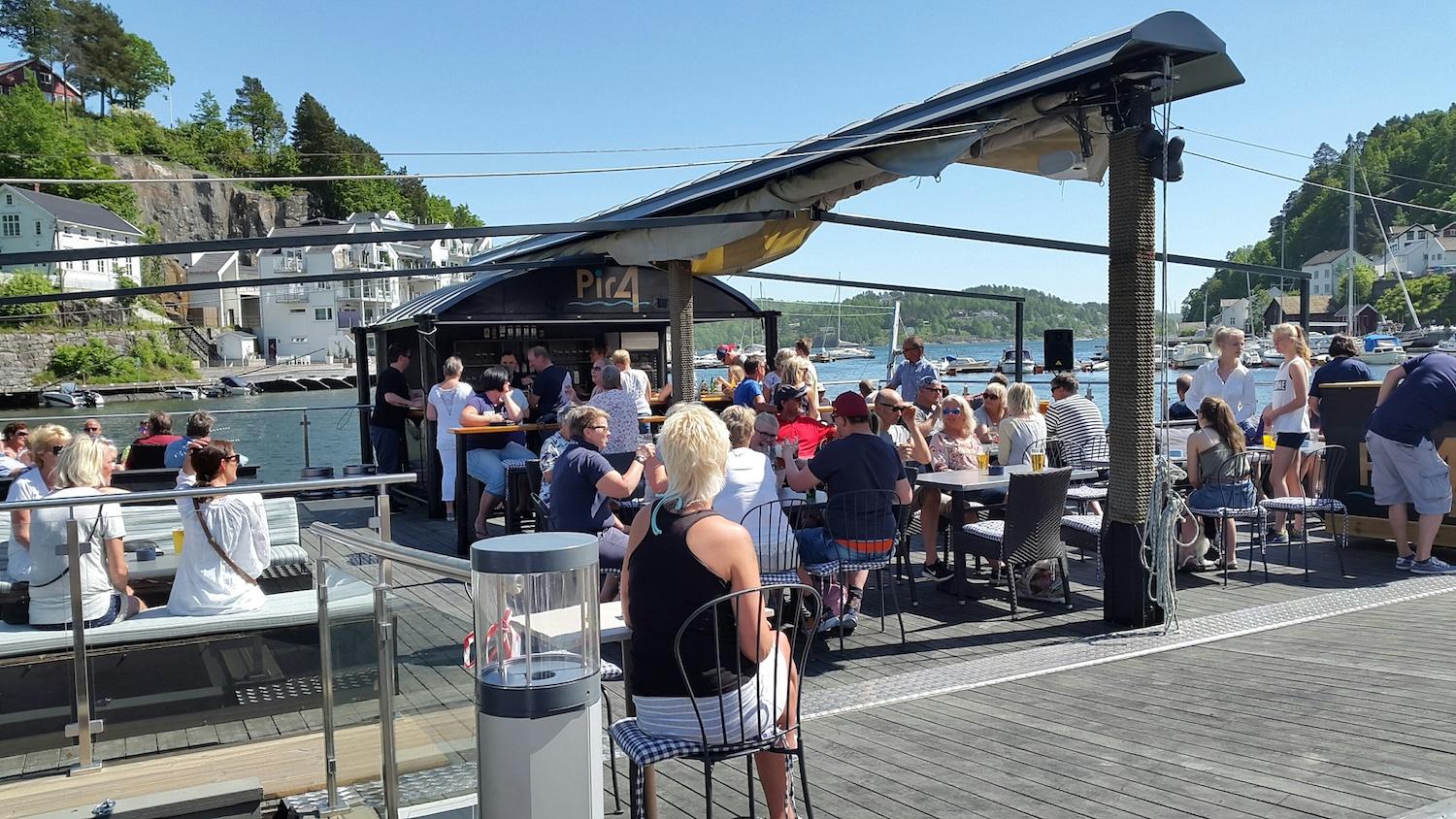 Uteservering på Pir 4