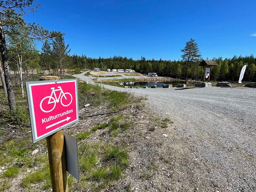 sykkelveien kulturrunden går forbi Villmarkseventyret camping