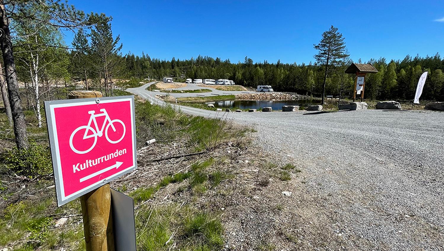 sykkelveien kulturrunden går forbi Villmarkseventyret camping
