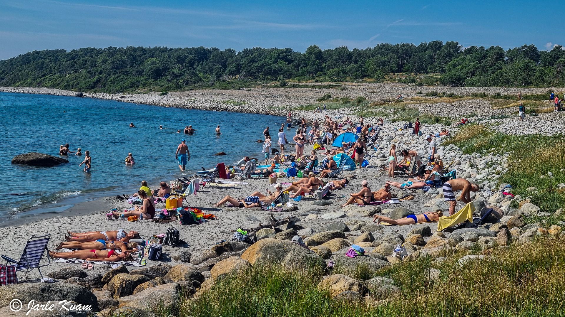 Badeglede på Spornes sandstrand