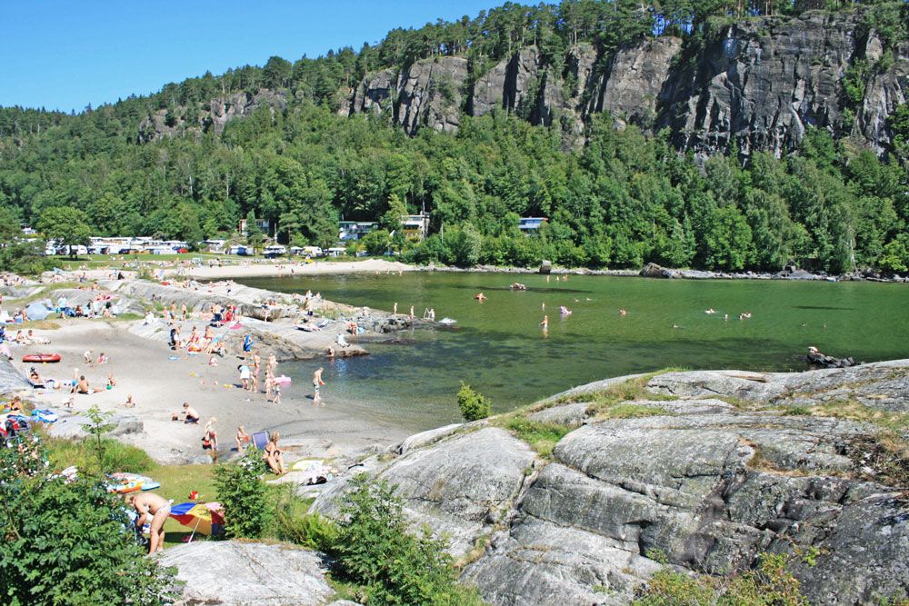 beach at Rognstranda Camping 
