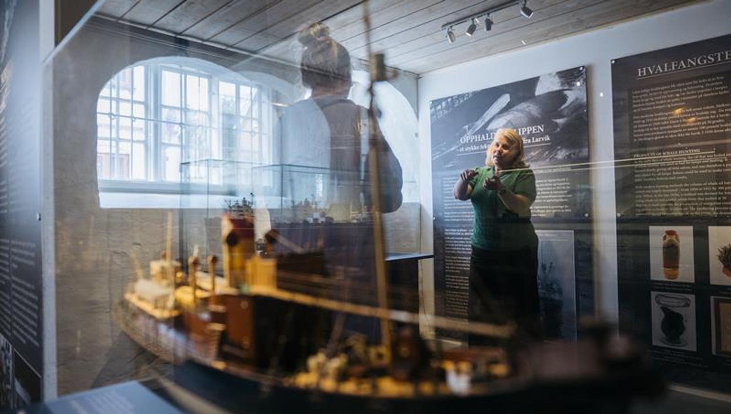 Fra Sjøfartsmuseets utstilling